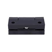 フラットトルクヒンジ 2個セット ストップ 蝶番 平蝶番 ミニ 小型 静音 角度 保持 家具 部品 パーツ 金具 DIY 補修 ブラック 黒 プラスチック