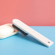柄付きブラシ シューズブラシ 靴ブラシ 洗濯ブラシ 多目的 靴汚れ落とし 靴洗い お風呂掃除 床溝 洗面台 便利 コンパクト 無地 単色 シンプル