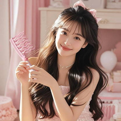 波形ヘアブラシ 二列構造 ウェーブ 巻き髪 ブラッシング スタイリング 商品画像2