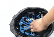 ヘルメット用ベンチレーションライナー ヘルメットインナー ヘルメットライナー インナーパッド シリコン シンプル バイク 自転車 ヘルメット 取り付け 黒 青 赤 オレンジ