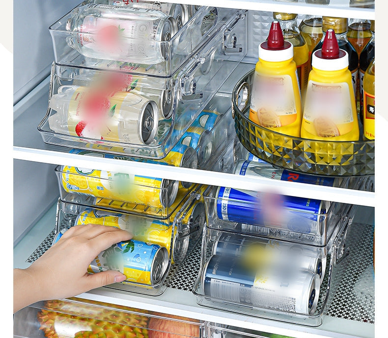 缶ストッカー 缶飲料 収納ラック 可動式 2段 缶ディスペンサー 商品画像2