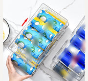 缶ストッカー 缶飲料 収納ラック 可動式 2段 缶ディスペンサー 冷蔵庫内 パントリー 手前に転がる 収納タワー 缶入りドリンク収納 整理整頓 キッチン用品 便利