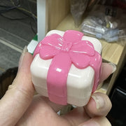 クリームケース 2個セット プレゼントボックス型 可愛い 詰め替え容器 小分け容器 ミニ容器 化粧品 小物収納 旅行 出張 携帯用