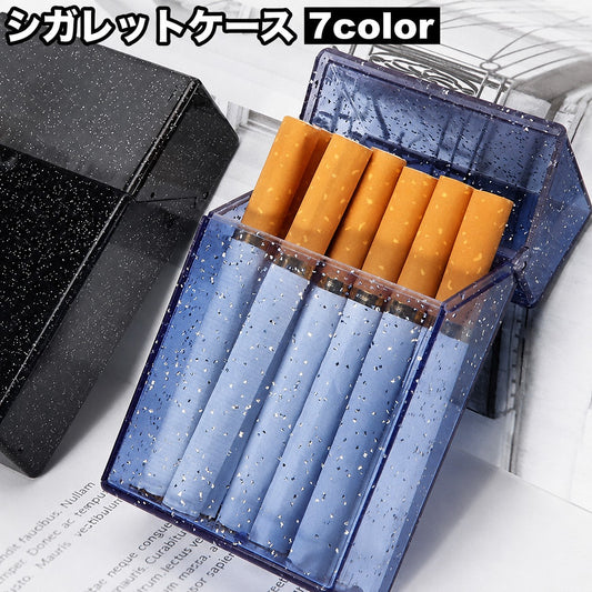 シガレットケース タバコケース ハード プッシュオープンタイプ 通常サイズ ラメ 商品画像