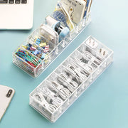 ケーブル収納ケース 8マス コードケース 収納ボックス 充電ケーブル コード USBケーブル 電源ケーブル アダプター イヤホン 小物入れ 整理用品 透明 クリア 仕切り シンプル