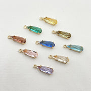 チャーム 同色2個セット アクセサリーパーツ ハンドメイド雑貨 ハンドメイド用品 手芸雑貨 手芸用品 ドロップ型 雫型 ラインストーン 台座付き 半透明 シンプル フェミニン ガーリー 可愛い キュート おしゃれ