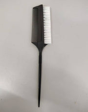 カラーリング用ブラシ付きコーム ヘアカラーコーム 毛染め 刷毛 ハケ 櫛 クシ くし 一体型 便利 塗りやすい セルフカラー 自宅用 美容院 ヘアサロン カラー トリートメント 塗布 部分染め リタッチ