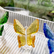 置物 蝶 チョウ バタフライ ボール 球体 オブジェ インテリア キラキラ クリア 透明 文鎮 ペパーウェイト 飾り おしゃれ かわいい 飾り物 ギフト プレゼント 贈り物