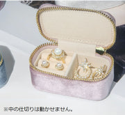アクセサリーケース アクセサリーポーチ ジュエリーボックス 小物入れ コンパクト 小さめ 携帯 持ち歩き 四角形 スクエア 仕切り おしゃれ 可愛い レザー調 ファスナー 収納 整理 保管 イヤリング ピアス ネックレス ブレスレット 指輪 コレクション