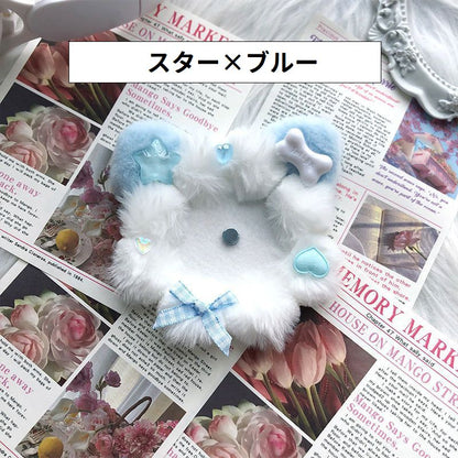 缶バッジホルダー ぬい風 缶バッジロゼット かわいい ふわふわ 缶バッチケース 商品画像3