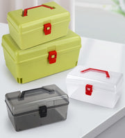 収納ボックス 収納ケース 工具箱 工具収納 ツールボックス 小物収納 持ち手付き 多機能 持ち運び 仕切り 文房具 薬 化粧品 ネイルツール 雑貨 救急箱 学校 オフィス 家庭