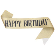 たすき カラータスキ ハッピーバースデー Happy Birthday 文字入り 誕生日 お祝い イベント パーティーグッズ 白 赤 青 黒 ホワイト レッド ブルー ブラック カラバリ豊富