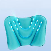 腰用エアークッション エアピロー 腰枕 機内用 携帯 持ち運び コンパクトサイズ 腰当て 空気枕 エアー 旅行 トラベル アウトドア オフィス 運転 ドライブ 長時間
