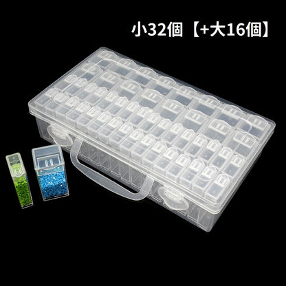 小物収納ケース 小分けケース 小物入れ 取っ手付き 持ち運び ビーズ収納 商品画像4