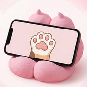 スマホスタンド スマホホルダー スマホ関連雑貨 スマホアクセサリー スマホ周辺機器 置物 インテリア小物 肉球型 猫爪型 かわいい 可愛い キュート 動画視聴 リビング 寝室 書斎