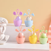 メイクスポンジケース パフケース スポンジホルダー メイク用品 化粧品 化粧道具 アニマル 卵型 かわいい 旅行 携帯