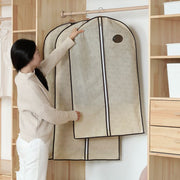 衣類カバー 洋服カバー 衣類収納カバー ダストカバー ほこりカバー 収納カバー 衣類収納ボックス 不織布 ファスナー ホコリ防止 タンス クローゼット