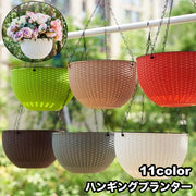 ハンギングプランター ガーデニング 吊り下げ式 チェーン フック フラワーポット プラントポット プラントハンガー 植木鉢 吊り鉢