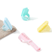 ヤーンガイド 4個セット 手編み 編み分け ガイド 編み物グッズ 編み物 手芸 ツール 指サック 糸分け フィンガーガイド 手芸用品