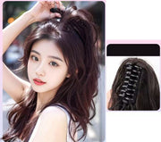 ポイントウィッグ 部分ウィッグ つけ毛 バンスクリップ 装着簡単 レディース ヘアアクセサリー ヘアアレンジ ウェーブ ふわふわ ロング コスプレ イメチェン 可愛い