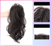 ポイントウィッグ 部分ウィッグ つけ毛 バンスクリップ 装着簡単 レディース ヘアアクセサリー ヘアアレンジ ウェーブ ふわふわ ロング コスプレ イメチェン 可愛い
