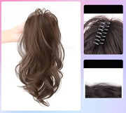 ポイントウィッグ 部分ウィッグ つけ毛 バンスクリップ 装着簡単 レディース ヘアアクセサリー ヘアアレンジ ウェーブ ふわふわ ロング コスプレ イメチェン 可愛い