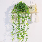 フェイクグリーン 人工観葉植物 ポット 造花 緑 つる ツル リーフ 葉っぱ 卓上 吊り下げ 装飾 飾り インテリア おしゃれ かわいい ユーカリ ロング DIY アレンジ 枯れない 長い 観葉植物 室内
