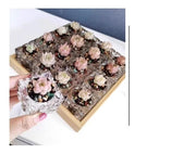 花瓶 フラワーポット フラワーベース 5個セット 多肉植物用 ガラス ミニサイズ 小型 花器 クリア 透明 インテリア 陶器 スクエア 四角形 正方形 かわいい おしゃれ 観葉植物 グリーン 花 フラワー
