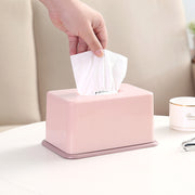 ティッシュケース ティッシュボックス 卓上 置き型 プラスチック ペーパーケース 底上げ シンプル 単色 無地 おしゃれ かわいい インテリア テーブル 寝室 デスク リビング
