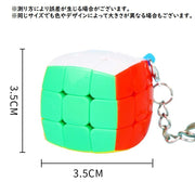 ジーニアスキューブ ルービックキューブ ミニルービックキューブ キーホルダー マジックキューブ かわいい おしゃれ 3×3 キーチェーン 立体パズル