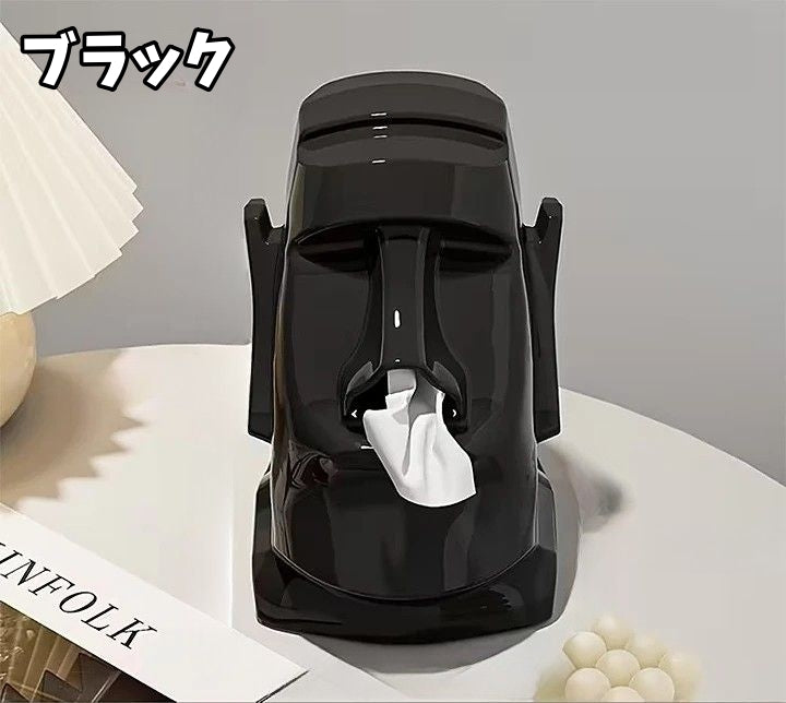 ティッシュケース モアイ 眼鏡スタンド サングラススタンド ヘッドホンスタンド ティッシュカバー 商品画像5