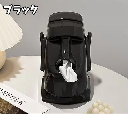ティッシュケース モアイ 眼鏡スタンド サングラススタンド ヘッドホンスタンド ティッシュカバー 商品画像5