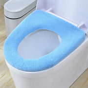 便座カバー トイレカバー O型 寒さ対策 汚れ防止 あったか 防寒 シンプル ストラップ付き 持ち手 生活雑貨 トイレ用品 カラバリ豊富