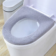 便座カバー トイレカバー O型 寒さ対策 汚れ防止 あったか 防寒 シンプル ストラップ付き 持ち手 生活雑貨 トイレ用品 カラバリ豊富