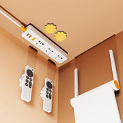 リモコンホルダー 2個セット マグネット式 壁面収納 壁掛け 電源タップホルダー フラワー型 花型 貼り付け 粘着テープ 簡単取付 リビング 寝室 便利グッズ 穴あけ不要 工具不要 省スペース