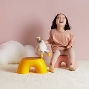子供用スツール キッズローチェア 子供用椅子 キッズチェア こども キッズ 家具 子供部屋 インテリア いす イス 踏み台 滑り止め 半円形 アーチ ロータイプ キュート かわいい