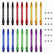 ダーツシャフト 5本セット シャフトリング 滑り止めリング 18個付き 2BAスレッド ダーツ用具 ダーツ後部 パーツ 部品 つなぐ バレル フライト カラバリ豊富