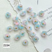 アクセサリーパーツ 10個セット フラワーパーツ ビーズ モチーフ チャーム DIY ハンドメイドパーツ 手芸アクセサリー 素材 ピアス イヤリング ペンダントトップ ブレスレット 飾り かわいい おしゃれ