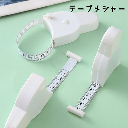 テープメジャー 巻尺 メジャー 巻き尺 コンパクト 自動巻き取り 商品画像