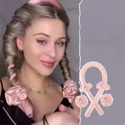 ヘアカーラー ヒートレス カールバンド シュシュ ヘアクリップ 4点セット 寝ている間にカール 巻き髪 睡眠中 就寝中 手巻きカーラー クセづけ ヘアアレンジ スタイリング パーマ カール アイロン不要 便利 簡単