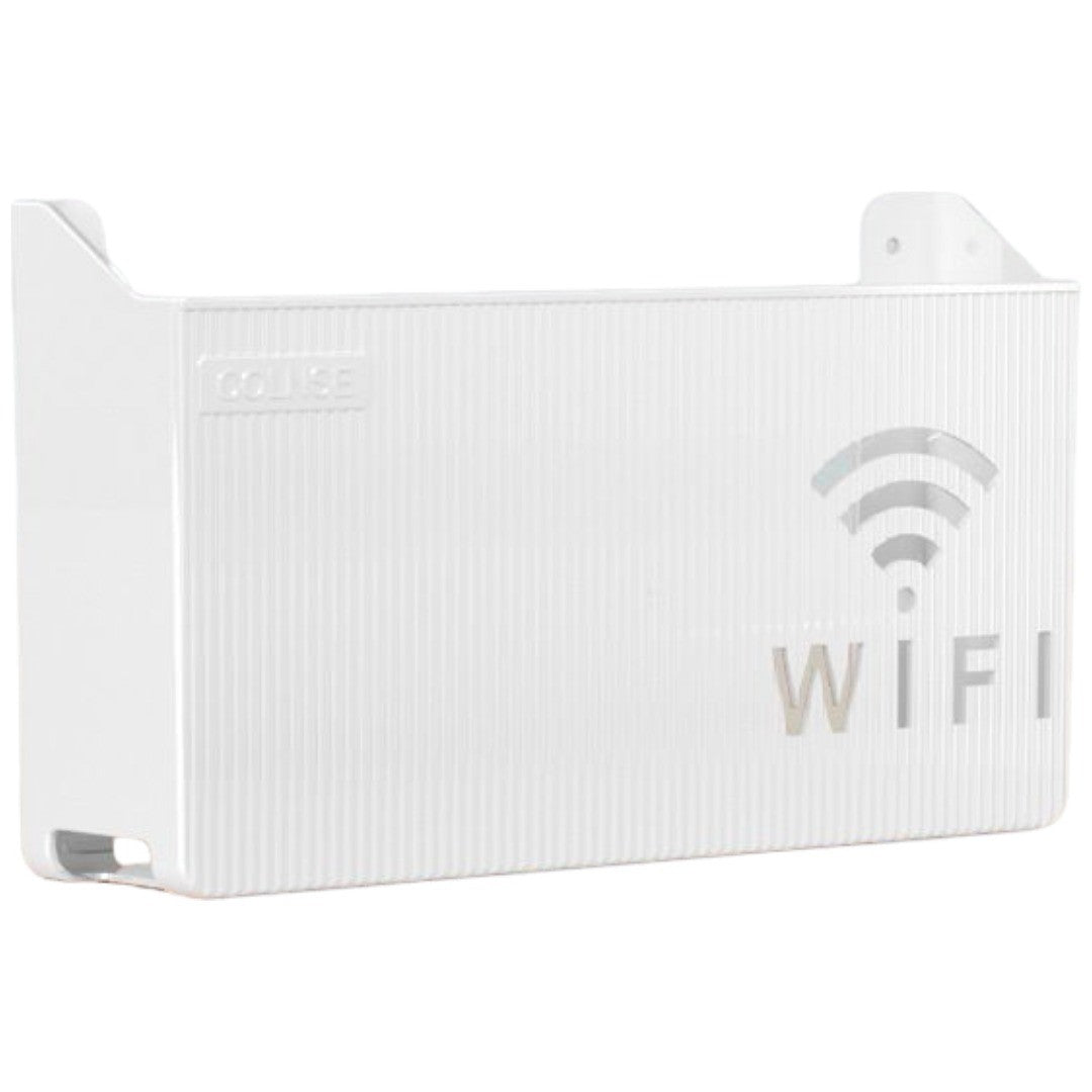 ルーター収納ボックス Wifi機器収納ボックス ケーブルボックス 収納 壁面収納 壁掛け Wi-Fiルーター 配線整理 ロゴ入り すっきり 整理用品 整理整頓 シンプル おしゃれ かわいい