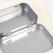 小物入れ 収納ケース 缶ケース ブリキ缶 蓋付き コンパクト シンプル スクエア 四角 小物 雑貨 収納 無地 マルチケース