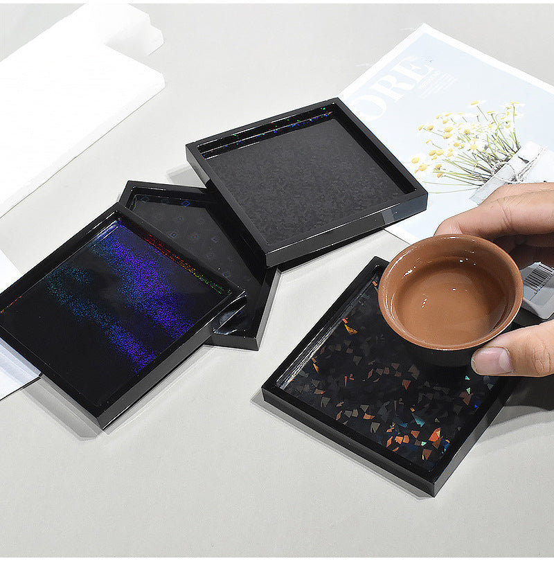 シリコンモールド レジン型 ホログラム コースター型 小物トレイ 小物置き 商品画像5