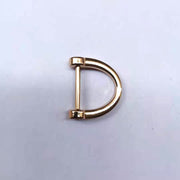 Dカン 5個セット 手芸用品 ハンドメイド DIY Dリング ねじ式 ネジ式 シャックル キーホルダー キーリング スマートキー 鍵 後付け 簡単取り付け ゴールド シルバー ガンメタ シンプル 便利