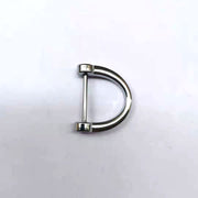 Dカン 5個セット 手芸用品 ハンドメイド DIY Dリング ねじ式 ネジ式 シャックル キーホルダー キーリング スマートキー 鍵 後付け 簡単取り付け ゴールド シルバー ガンメタ シンプル 便利