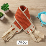 ボディタオル ロング 垢すり あかすり 紐付き ループ付き 持ちやすい 両面 体洗い 背中洗い ボディウォッシュタオル バス用品 浴用タオル お風呂 シャワー