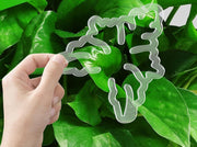 園芸用支柱サポートプレート 支柱ホルダー 支柱用部品 つる植物用 支柱固定 葉っぱ型 リーフ型 家庭菜園 農業 ガーデニング 野菜 花 園芸用品