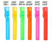 アトマイザー 10ml 詰め替えボトル 詰替容器 ペン型 携帯用 スプレーボトル ミニボトル コンパクト 小さめ 細身 持ち運び シンプル プラスチック 透明 クリア 噴霧 ミスト