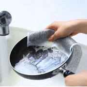 キッチンクロス 20cm 5枚セット スポンジ ふきん 布巾 キッチン用品 日用品雑貨 掃除 食器洗い 調理器具洗い 焦げ落とし シンク 清掃 雑巾 台所
