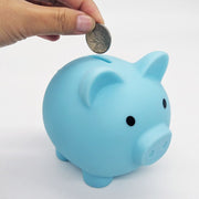 貯金箱 豚 ぶた ブタ コインバンク 小銭 硬貨 コイン 貯める 割れない かわいい おしゃれ ユニーク インテリア 置物 ピンク 青 赤